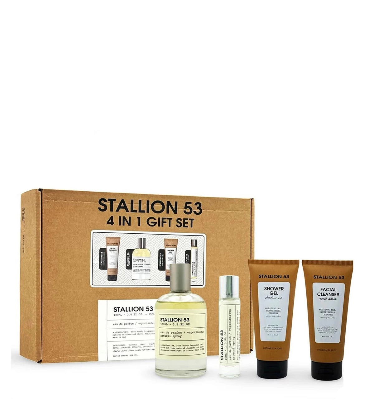 Emper Set Stallion 53 Gift Set 4 In 1 3.4 Onz EDP